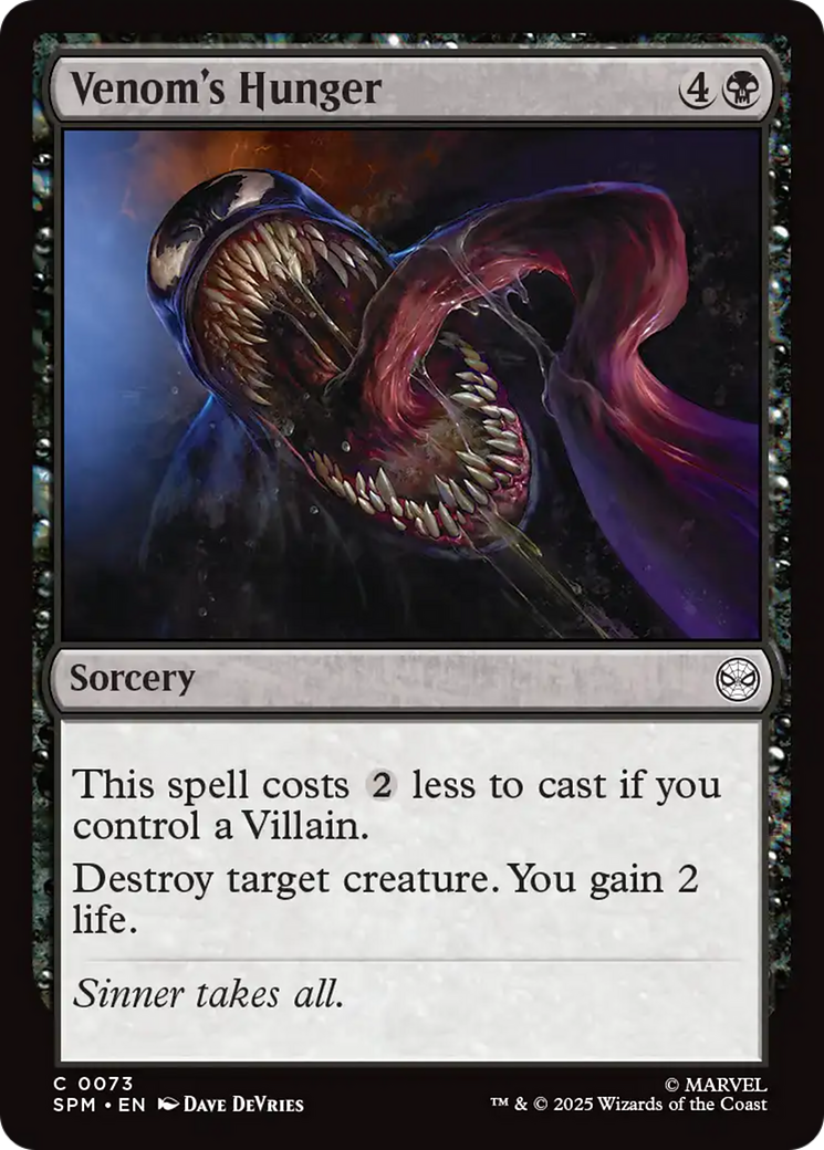 Venom's Hunger [Marvel's Spider-Man] | Eastridge Sports Cards & Games