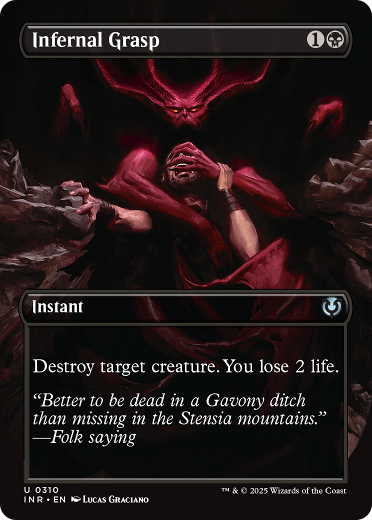 Infernal Grasp (Borderless) [Innistrad Remastered] | Eastridge Sports Cards & Games