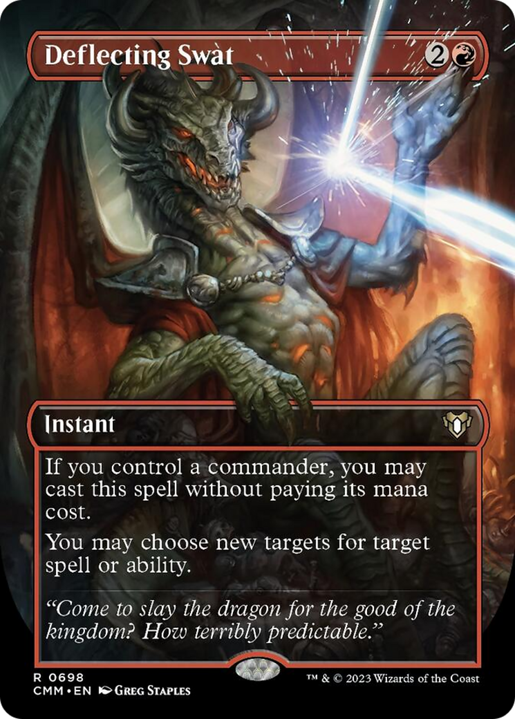 Deflecting Swat (Borderless Alternate Art) [Commander Masters] | Eastridge Sports Cards & Games