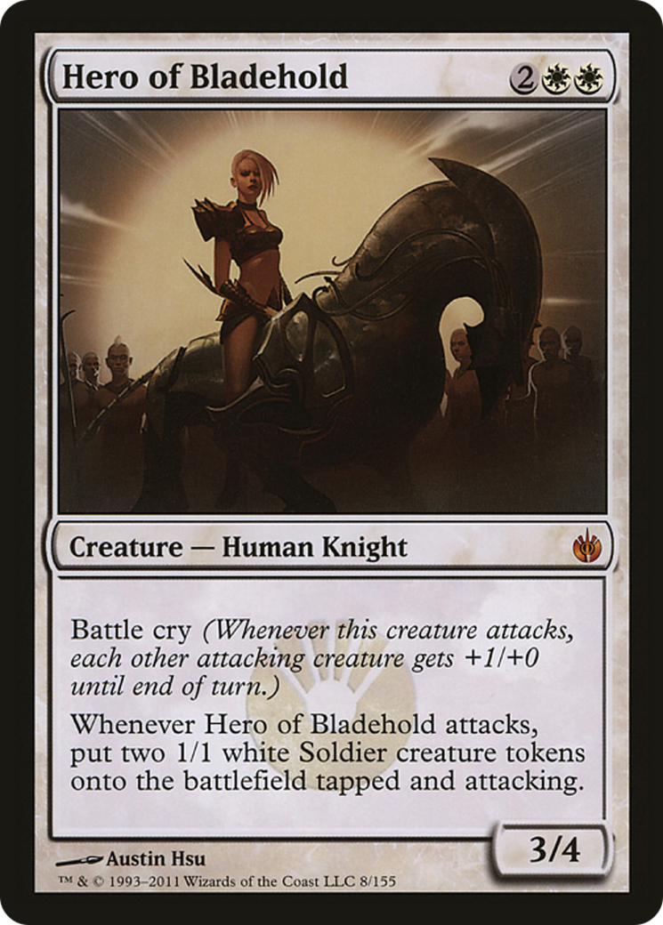 Hero of Bladehold (Mirrodin Besieged) (Oversized) [Oversize Cards] | Eastridge Sports Cards & Games