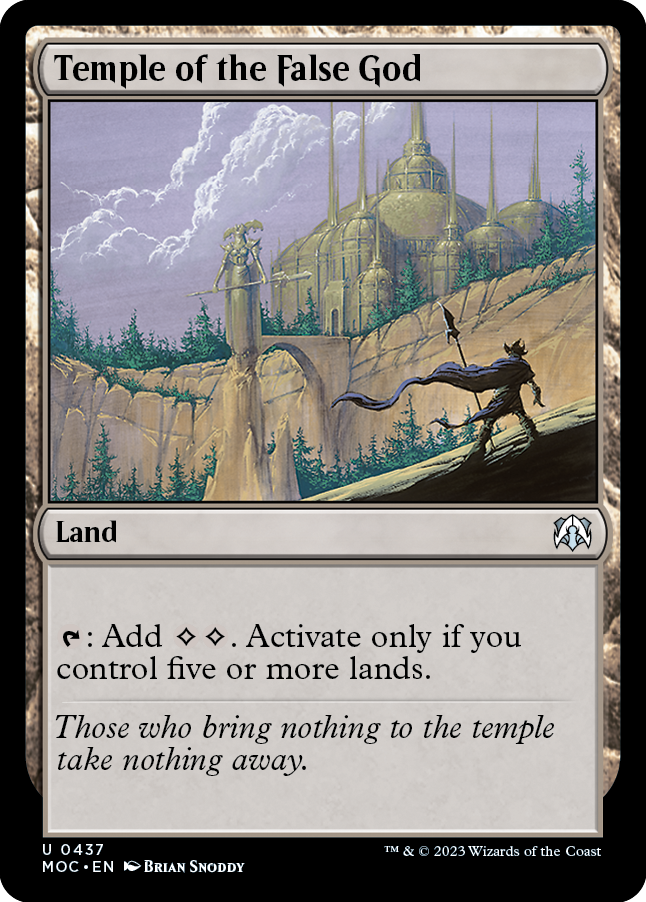 Temple of the False God [March of the Machine Commander] | Eastridge Sports Cards & Games