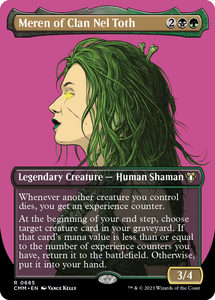 Meren of Clan Nel Toth (Borderless Profile) [Commander Masters] | Eastridge Sports Cards & Games