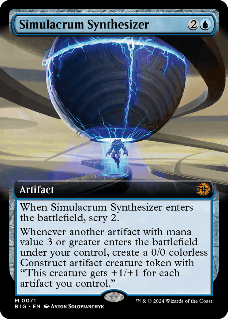Simulacrum Synthesizer (Extended Art) [Outlaws of Thunder Junction: The Big Score] | Eastridge Sports Cards & Games
