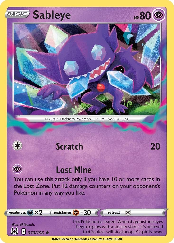 Sableye (070/196) [Sword & Shield: Lost Origin] | Eastridge Sports Cards & Games