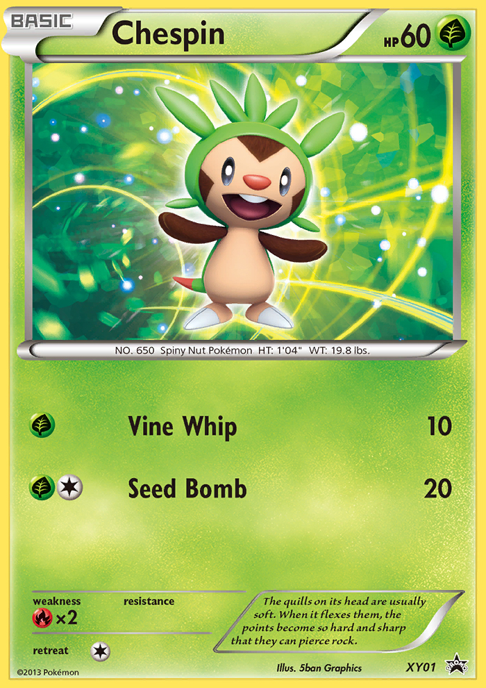 Chespin (XY01) [XY: Black Star Promos] | Eastridge Sports Cards & Games