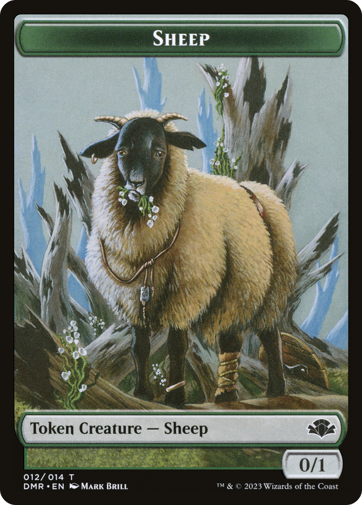 Sheep Token [Dominaria Remastered Tokens] | Eastridge Sports Cards & Games