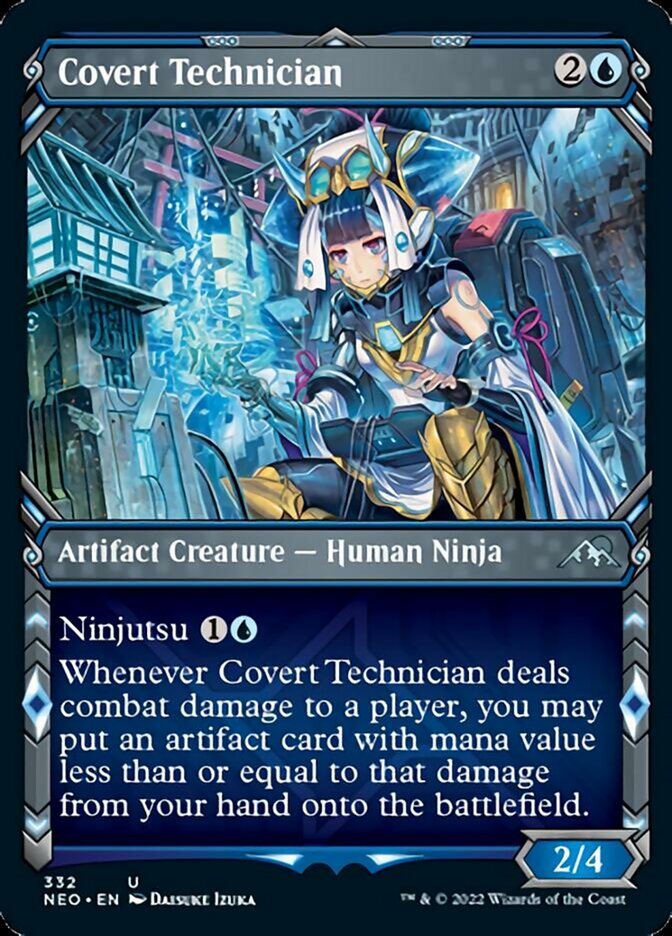 Covert Technician (Showcase Ninja) [Kamigawa: Neon Dynasty] | Eastridge Sports Cards & Games