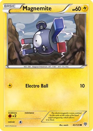 Magnemite (43/135) [Black & White: Plasma Storm] | Eastridge Sports Cards & Games