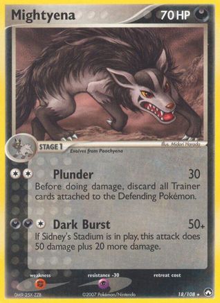 Mightyena (18/108) (Stamped) [EX: Power Keepers] | Eastridge Sports Cards & Games