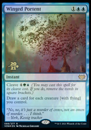 Winged Portent [Innistrad: Crimson Vow Prerelease Promos] | Eastridge Sports Cards & Games