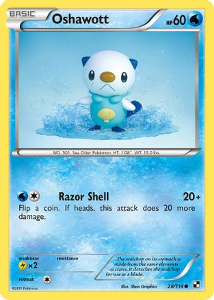 Oshawott (28/114) [Black & White: Base Set] | Eastridge Sports Cards & Games
