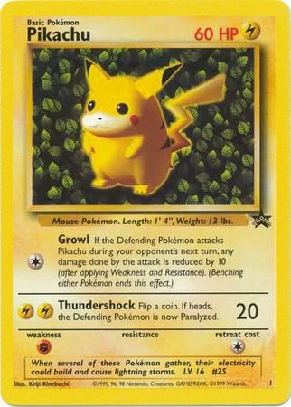 Pikachu (1) (Promo) [Wizards of the Coast: Black Star Promos] | Eastridge Sports Cards & Games