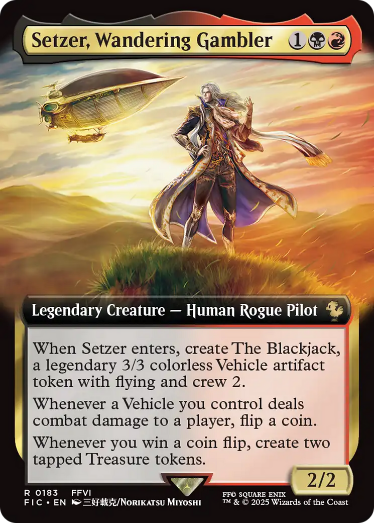 Setzer, Wandering Gambler (Extended Art) [FINAL FANTASY Commander] | Eastridge Sports Cards & Games
