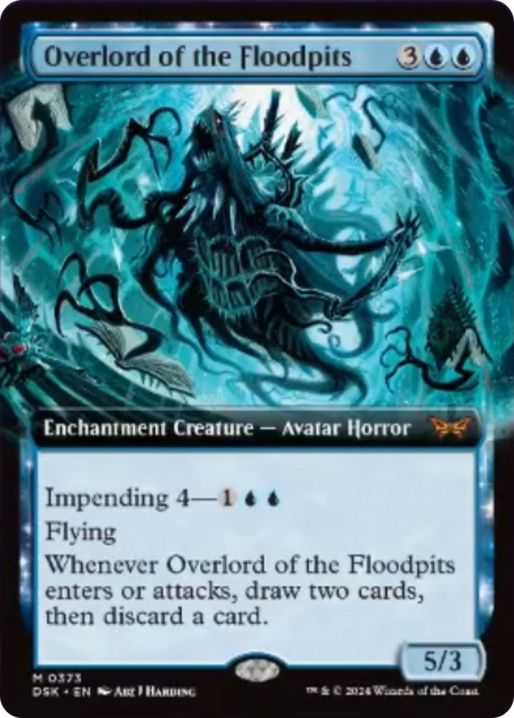 Overlord of the Floodpits (Extended Art) [Duskmourn: House of Horror] | Eastridge Sports Cards & Games