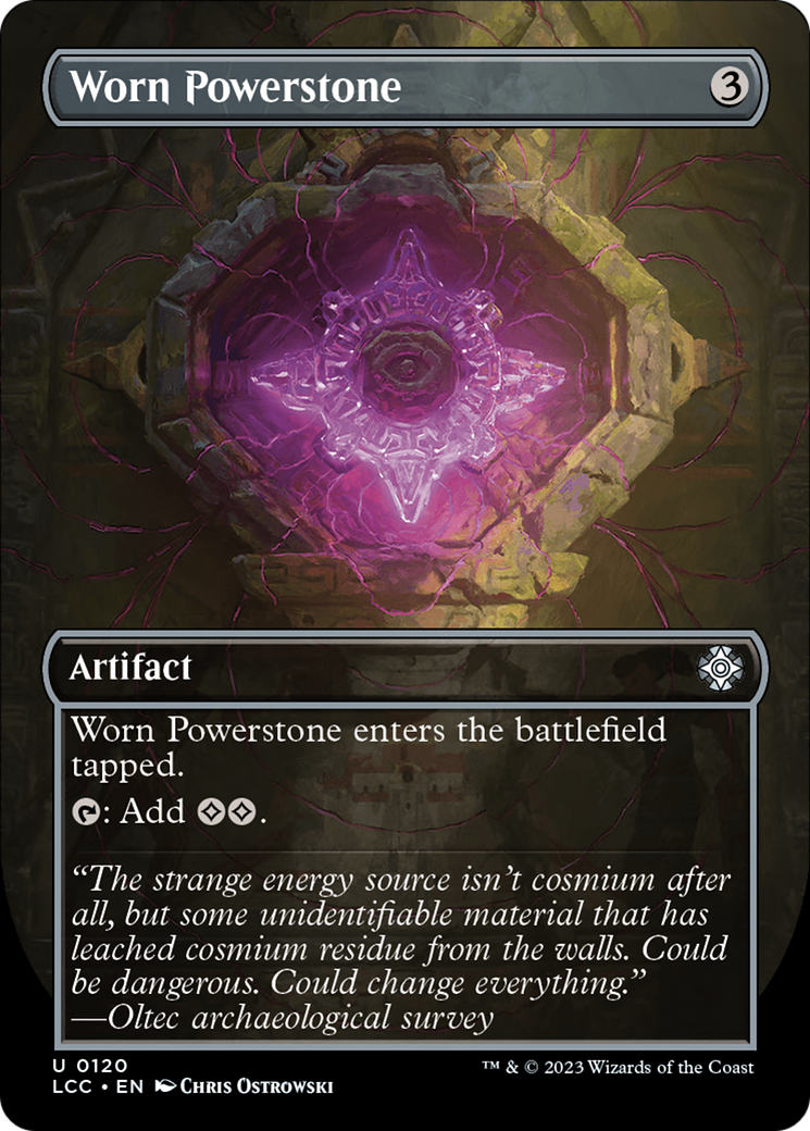 Worn Powerstone (Borderless) [The Lost Caverns of Ixalan Commander] | Eastridge Sports Cards & Games