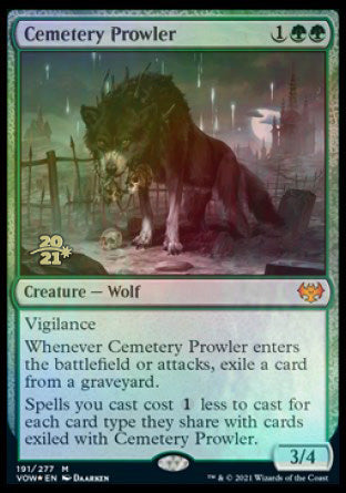 Cemetery Prowler [Innistrad: Crimson Vow Prerelease Promos] | Eastridge Sports Cards & Games