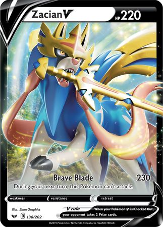 Zacian V (138/202) (Jumbo Card) [Sword & Shield: Base Set] | Eastridge Sports Cards & Games