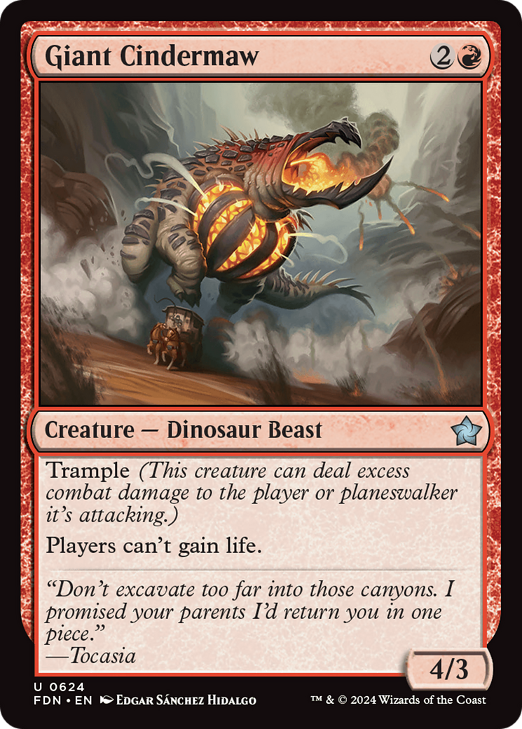 Giant Cindermaw [Foundations] | Eastridge Sports Cards & Games