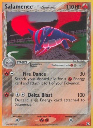 Salamence (14/113) (Delta Species) (Stamped) [EX: Delta Species] | Eastridge Sports Cards & Games