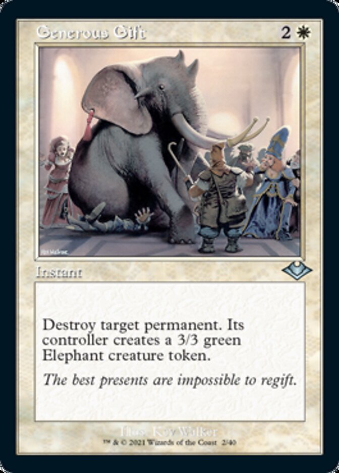 Generous Gift (Retro Foil Etched) [Modern Horizons] | Eastridge Sports Cards & Games