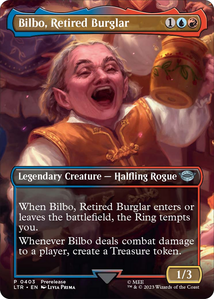 Bilbo, Retired Burglar (Borderless Alternate Art) [The Lord of the Rings: Tales of Middle-Earth] | Eastridge Sports Cards & Games