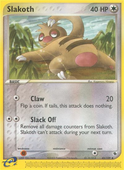 Slakoth (45/109) [EX: Ruby & Sapphire] | Eastridge Sports Cards & Games