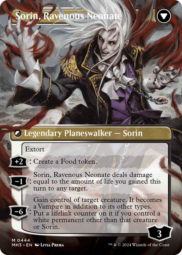 Sorin of House Markov // Sorin, Ravenous Neonate (Borderless) [Modern Horizons 3] | Eastridge Sports Cards & Games