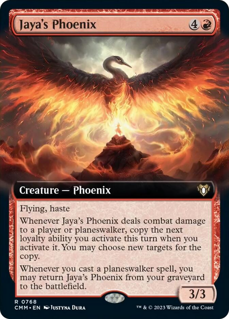 Jaya's Phoenix (Extended Art) [Commander Masters] | Eastridge Sports Cards & Games