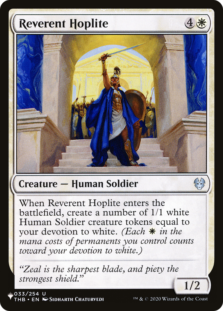 Reverent Hoplite [The List] | Eastridge Sports Cards & Games