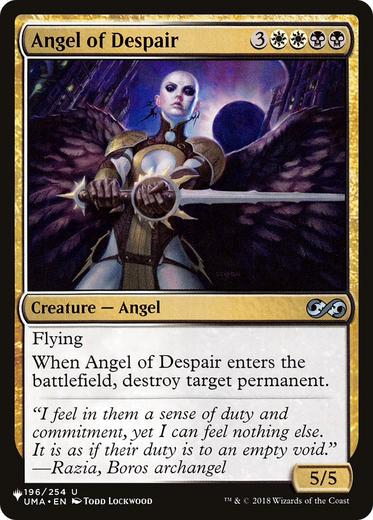 Angel of Despair [The List] | Eastridge Sports Cards & Games