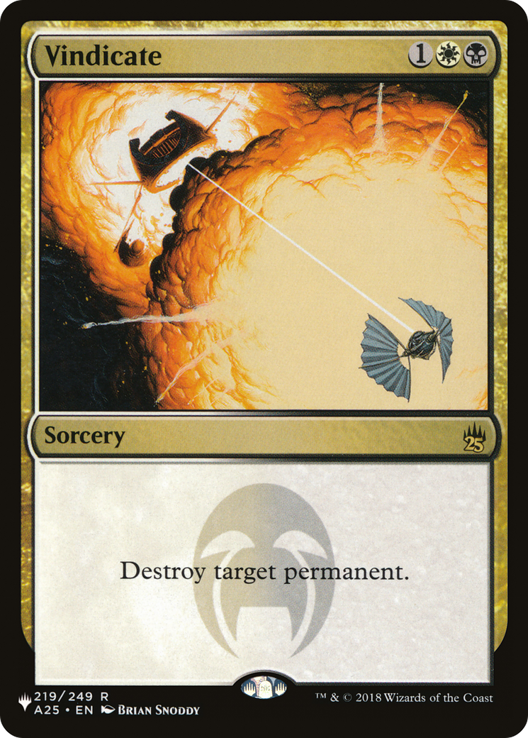 Vindicate [The List] | Eastridge Sports Cards & Games