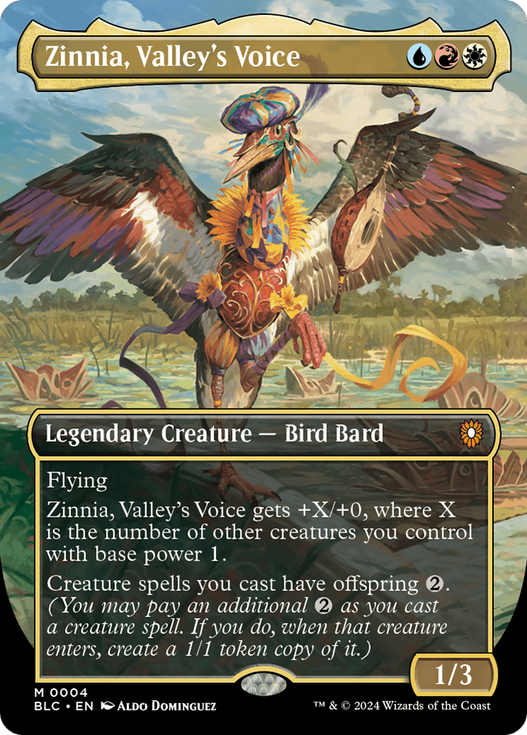 Zinnia, Valley's Voice (Borderless) [Bloomburrow Commander] | Eastridge Sports Cards & Games