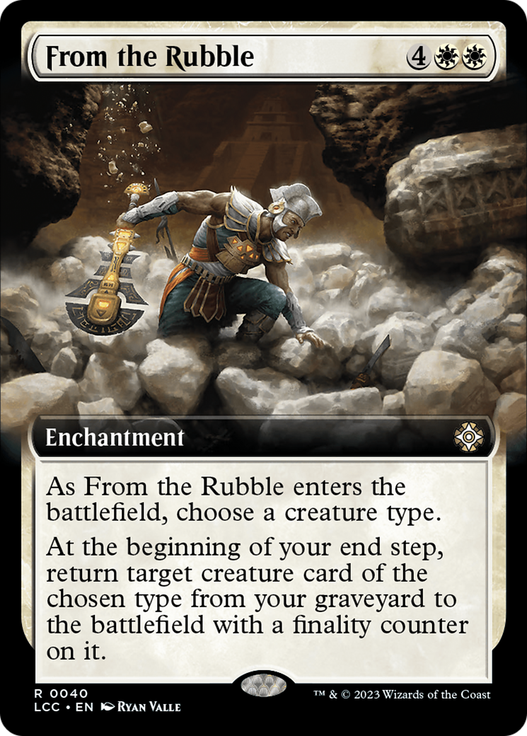 From the Rubble (Extended Art) [The Lost Caverns of Ixalan Commander] | Eastridge Sports Cards & Games