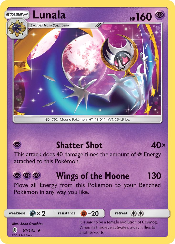 Lunala (61/145) (Theme Deck Exclusive) [Sun & Moon: Guardians Rising] | Eastridge Sports Cards & Games