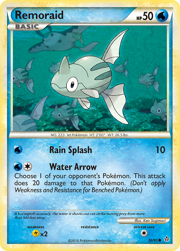 Remoraid (59/95) [HeartGold & SoulSilver: Unleashed] | Eastridge Sports Cards & Games