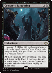 Cemetery Tampering [Duskmourn: House of Horror Commander] | Eastridge Sports Cards & Games