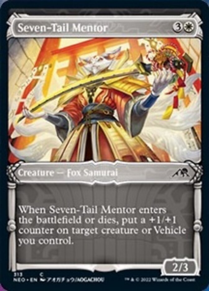 Seven-Tail Mentor (Showcase Samurai) [Kamigawa: Neon Dynasty] | Eastridge Sports Cards & Games