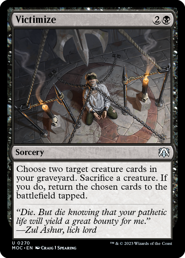 Victimize [March of the Machine Commander] | Eastridge Sports Cards & Games