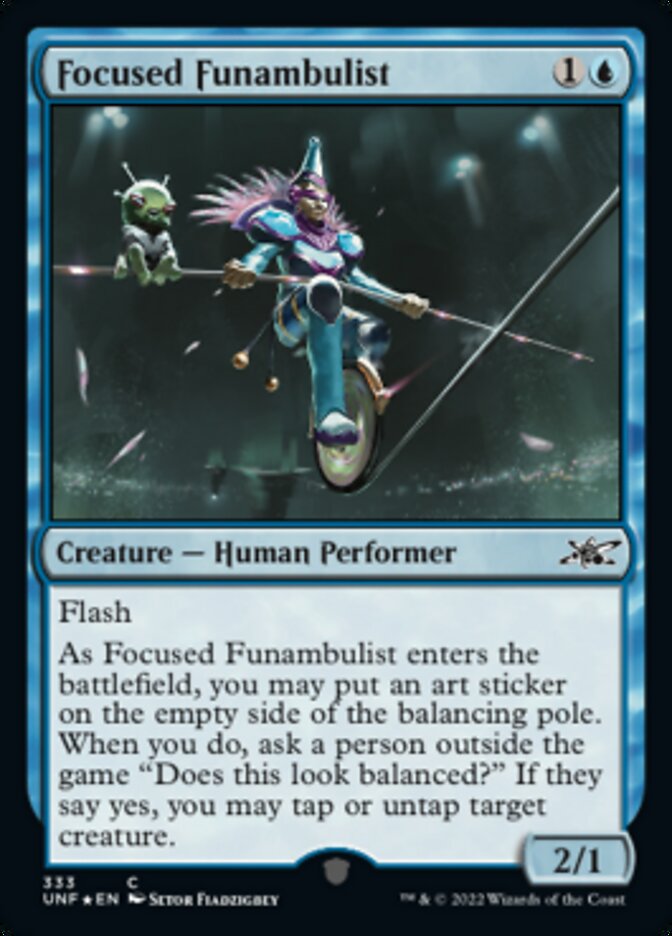 Focused Funambulist (Galaxy Foil) [Unfinity] | Eastridge Sports Cards & Games