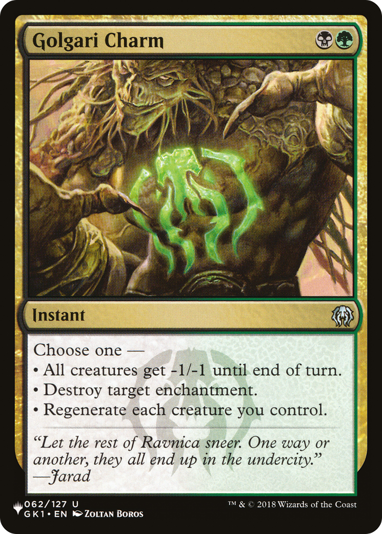 Golgari Charm [The List] | Eastridge Sports Cards & Games