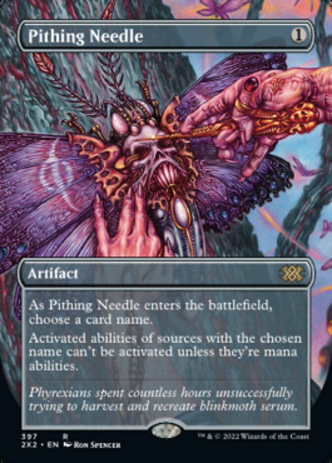 Pithing Needle (Borderless Alternate Art) [Double Masters 2022] | Eastridge Sports Cards & Games