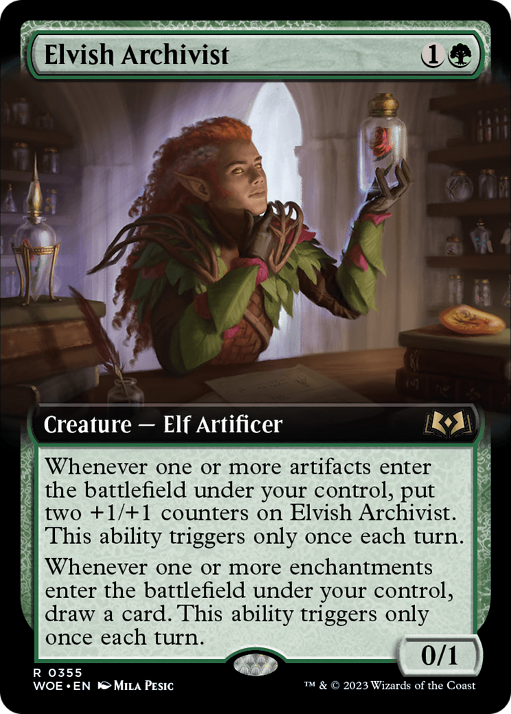 Elvish Archivist (Extended Art) [Wilds of Eldraine] | Eastridge Sports Cards & Games