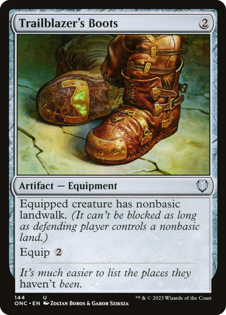 Trailblazer's Boots [Phyrexia: All Will Be One Commander] | Eastridge Sports Cards & Games