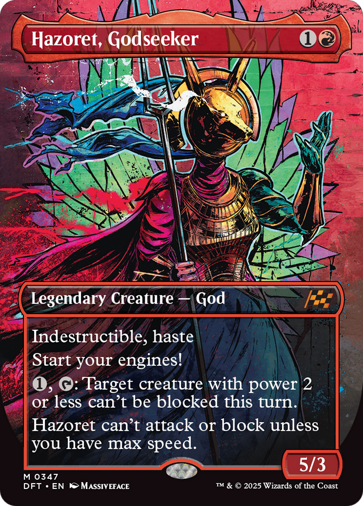 Hazoret, Godseeker (Borderless) [Aetherdrift] | Eastridge Sports Cards & Games