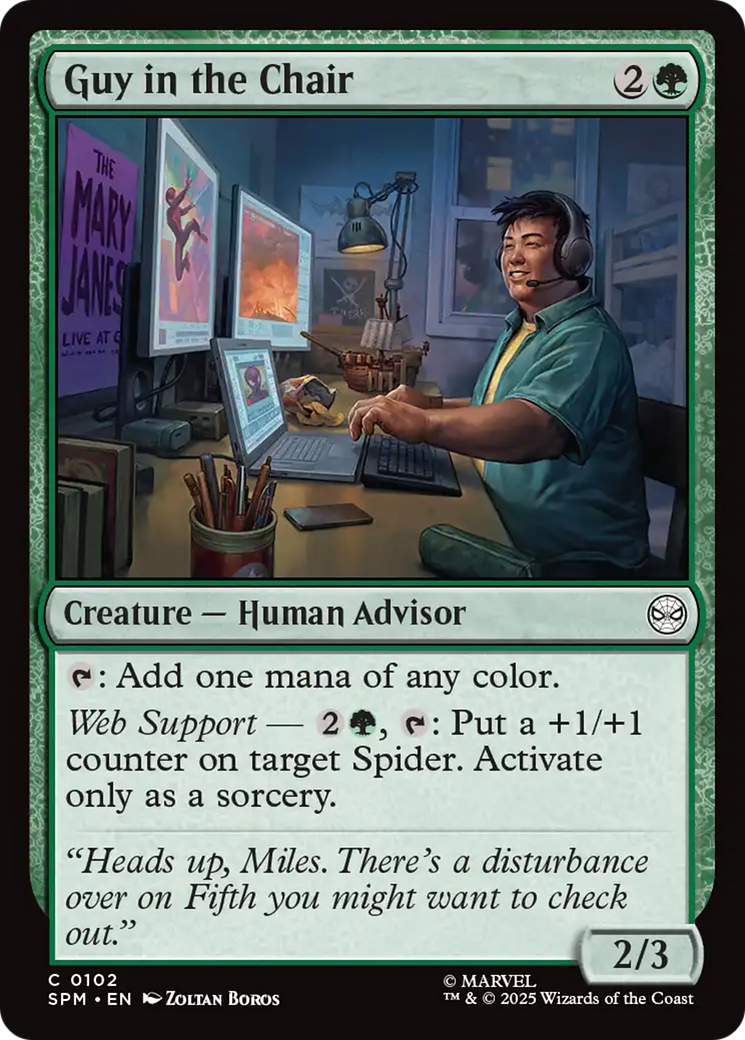 Guy in the Chair [Marvel's Spider-Man] | Eastridge Sports Cards & Games