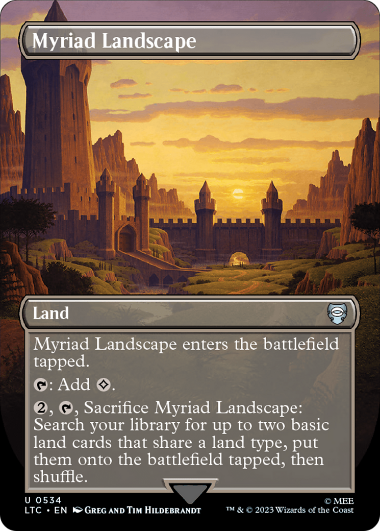 Myriad Landscape (Borderless) [The Lord of the Rings: Tales of Middle-Earth Commander] | Eastridge Sports Cards & Games