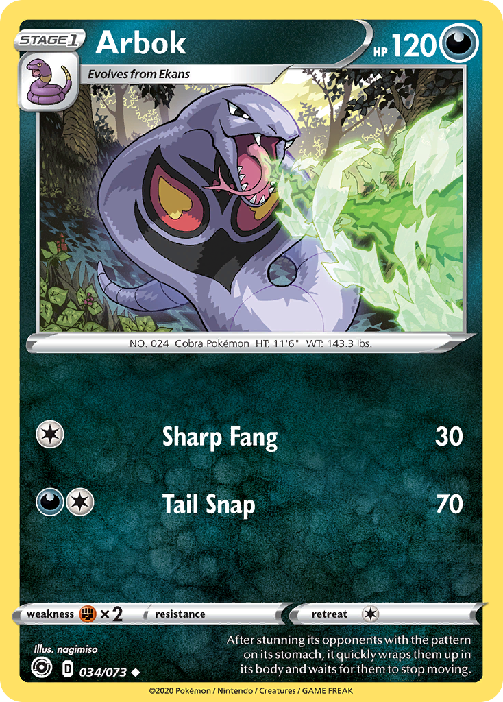 Arbok (034/073) [Sword & Shield: Champion's Path] | Eastridge Sports Cards & Games