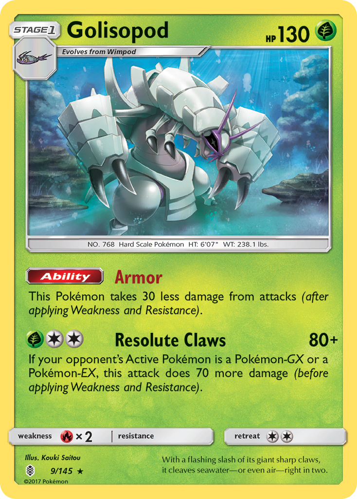 Golisopod (9/145) [Sun & Moon: Guardians Rising] | Eastridge Sports Cards & Games