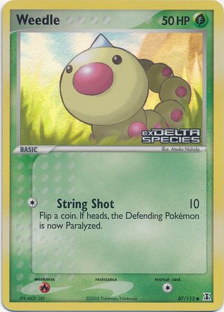Weedle (87/113) (Stamped) [EX: Delta Species] | Eastridge Sports Cards & Games