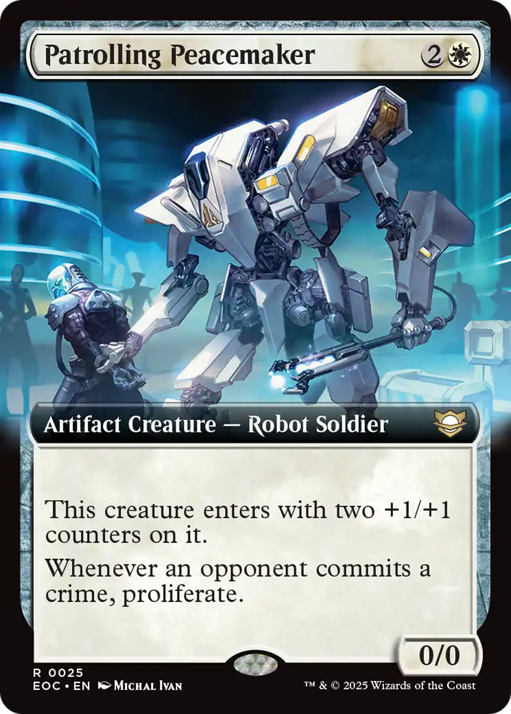 Patrolling Peacemaker (Extended Art) [Edge of Eternities Commander] | Eastridge Sports Cards & Games